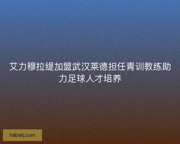 艾力穆拉缇加盟武汉莱德担任青训教练助力足球人才培养